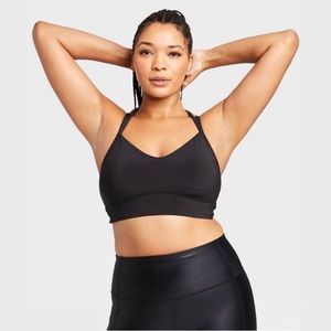 All in Motion Women’s Low Support Strappy Longline Bra NWT